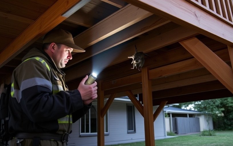 Under Deck Possum Removal in Warrandyte
